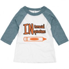 Toddler 3/4 Sleeve Raglan Tee