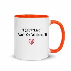 11oz Ceramic Mug with Color Inside