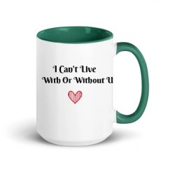 15oz Ceramic Mug with Color Inside