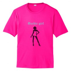 Hot pink barbie girl tee