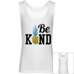 be kind pineapple kids tank