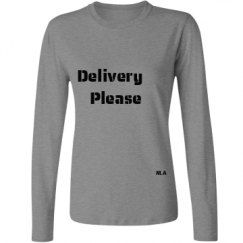 Ladies Relaxed Fit Basic Long Sleeve Tee