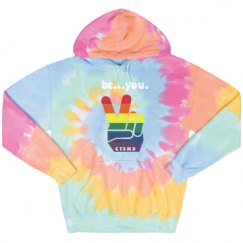 Unisex Tie-Dye Fleece Hoodie
