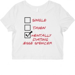 Ladies Slim Fit Crop Top Tee