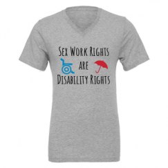 Unisex CVC Jersey V-Neck T-Shirt