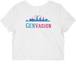 Ladies Slim Fit Crop Top Tee