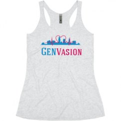 Ladies Slim Fit Super Soft Racerback Triblend Tank