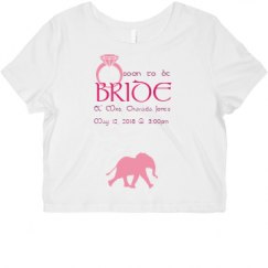 Ladies Slim Fit Crop Top Tee