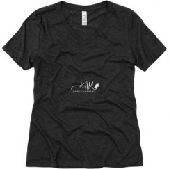 Ladies Relaxed Fit Super Soft Triblend V-Neck Tee