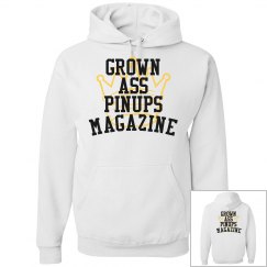 GROWN ASS PINUPS MAGAZINE CROWN UNISEX HOODY