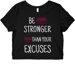 Ladies Slim Fit Crop Top Tee