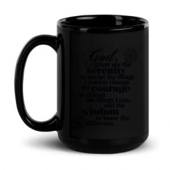 15oz Black Glossy Mug