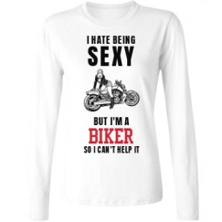 Ladies Relaxed Fit Basic Long Sleeve Tee