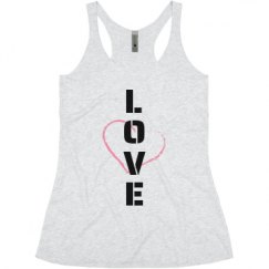 Ladies Slim Fit Super Soft Racerback Triblend Tank