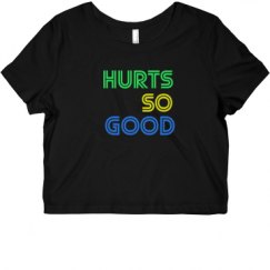 Ladies Slim Fit Crop Top Tee