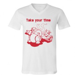 Unisex V-Neck Jersey Tee