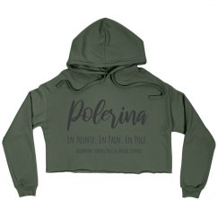 Polerina - Cropped Ballet Hoodie