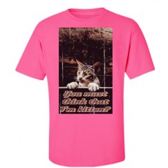 Unisex Ultra Cotton Safety Neon Crewneck Tee