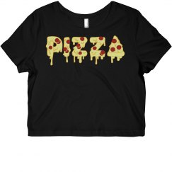 Pizza cropped tee