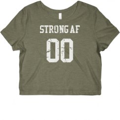 Ladies Slim Fit Crop Top Tee