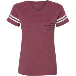Ladies Relaxed Fit Vintage Sports Tee