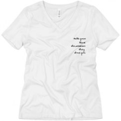 Ladies Relaxed Fit V-Neck Tee