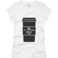 Ladies Slim Fit Basic Promo Jersey Tee