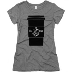 Ladies Slim Fit Super Soft Triblend Tee