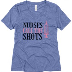 Ladies Relaxed Fit Super Soft Triblend V-Neck Tee