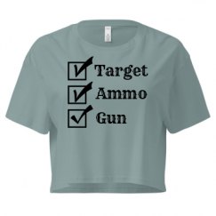 Ladies Festival Cali Crop Top Tee