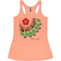 Ladies Slim Fit Super Soft Racerback Triblend Tank