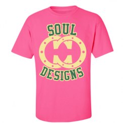 Unisex Ultra Cotton Safety Neon Crewneck Tee