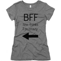 Ladies Slim Fit Super Soft Triblend Tee