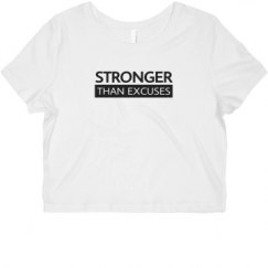 Ladies Slim Fit Crop Top Tee