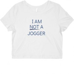 Ladies Slim Fit Crop Top Tee