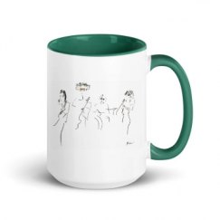 15oz Ceramic Mug with Color Inside