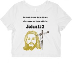 Ladies Slim Fit Crop Top Tee