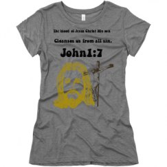 Ladies Slim Fit Super Soft Triblend Tee