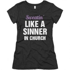 Ladies Slim Fit Super Soft Triblend Tee