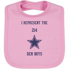I Represent The 214 - Baby Bib