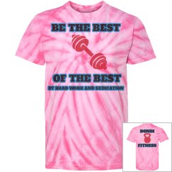 DONDIFITNESS YOUTH TYE DYE PINN WHEEL SHIRT