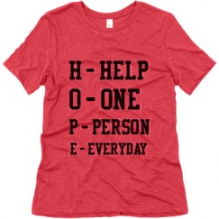 Ladies Relaxed Fit Super Soft Triblend Tee