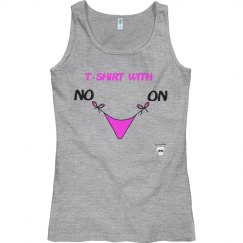 T-SHIRT WITH NO PANTIES ON!