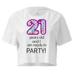 Ladies Festival Cali Crop Top Tee