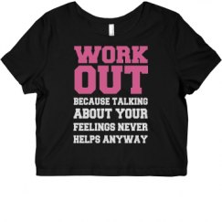 Ladies Slim Fit Crop Top Tee