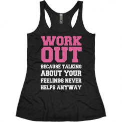 Ladies Slim Fit Super Soft Racerback Triblend Tank