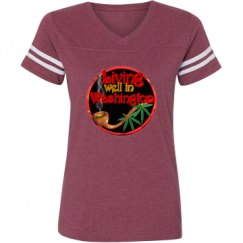 Ladies Relaxed Fit Vintage Sports Tee