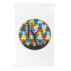 PUZZLE Autism KC Baseball Rally Towel