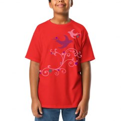 birds forever fly together youth girls tee shirt