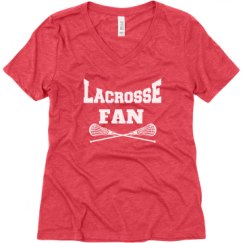 Ladies Relaxed Fit Super Soft Triblend V-Neck Tee